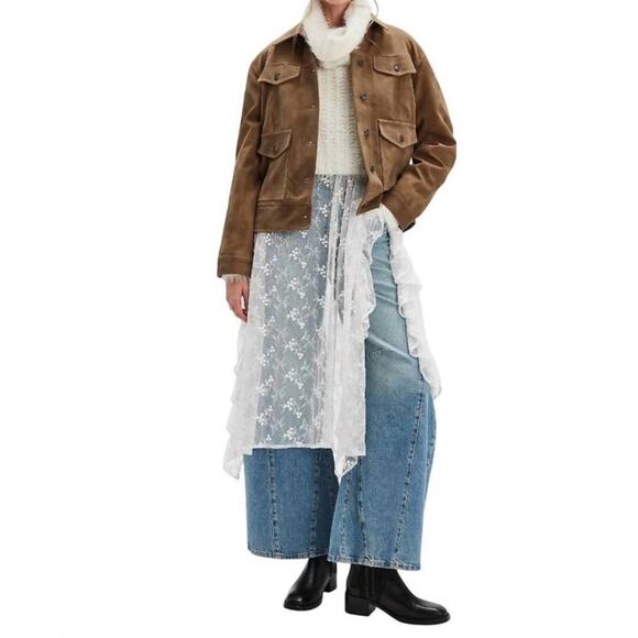 Free People We The Free Night Ranch Vegan Jacket XS - Picture 2 of 10